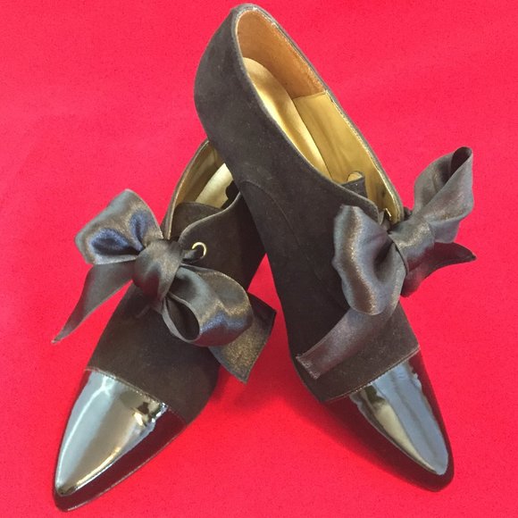 Kenneth Cole Suede & Patent Leather Pumps NEW - Picture 11 of 14